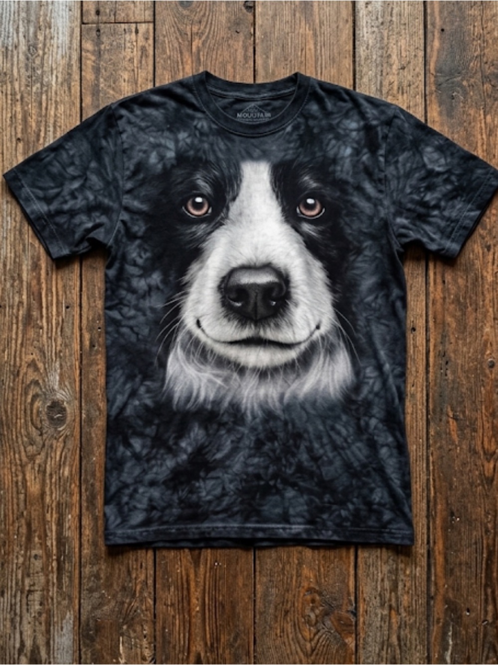 The Mountain Black and White Dog Face T-Shirt